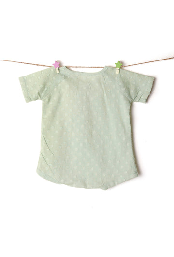 Delicate Light Green Cotton Tee